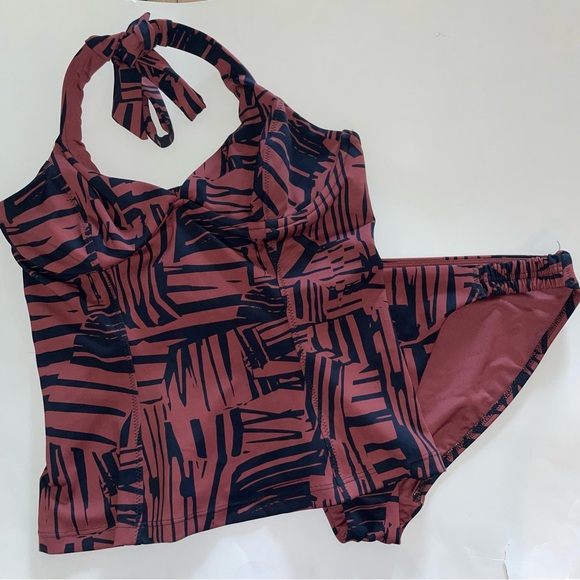 Athleta Sienna Halter Tankini 34 B/C and Swim Bottom (Medium) - Picture 2 of 10